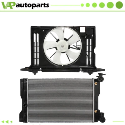 Engine Radiator And Radiator Cooling Fan Kit For 2009-2013 Toyota Corolla Matrix - Image 1 of 4