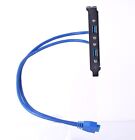 20-pin to 2 USB 3.0 Panel Mount Cable(2-Port) USB 3.0 Rear Chassis Bezel Cable
