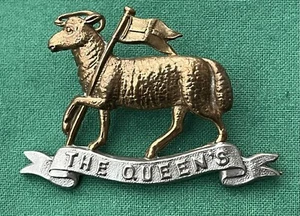 Victorian, The Queen's Regiment ~ 100% Genuine British Army Military Cap Badge - Picture 1 of 9