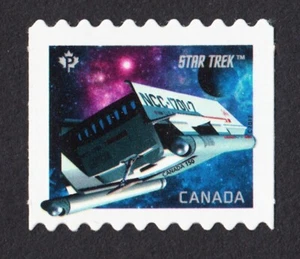 hpr DIE CUT Coil stamp = GALILEO = NCC-1701/7 =STAR TREK= Canada 2017 #2985i MNH - Bild 1 von 1