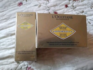 L'occitane Immortelle Göttliche Creme Maske 2,2 oz & Jugend Gesicht & Dekolleté Öl 1 oz - Bild 1 von 3