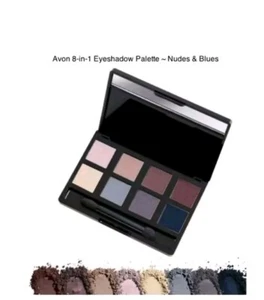 Avon True Colour 8-in-1 Eyeshadow Palette In Shade Nudes & Blues. New In Box. - Picture 1 of 7