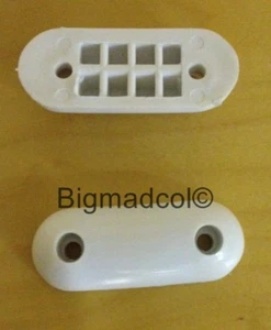 # Toilet Seat Buffers Elongated rubber Bumpers in White NEW - Picture 1 of 2