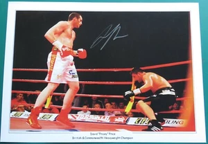 Foto grande de boxeo firmada por David Price británica y de la Commonwealth certificado de autenticidad - Imagen 1 de 1