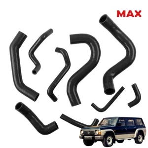 For 94-97 Nissan Patrol Y60 GQ 2.8L RD28T  Turbo Silicone Radiator Hose Black - Picture 1 of 18
