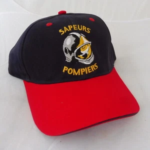 CASQUETTE BLEUE SAPEURS POMPIERS CASQUE F1 NEUVE REGLABLE TAILLE 58 BRODE - Picture 1 of 6