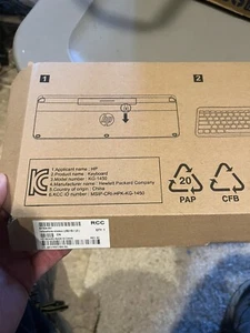 BRAND NEW IN BOX HP Wireless Yellowstone Keyboard 801524-001 (no Mouse) - Picture 1 of 6