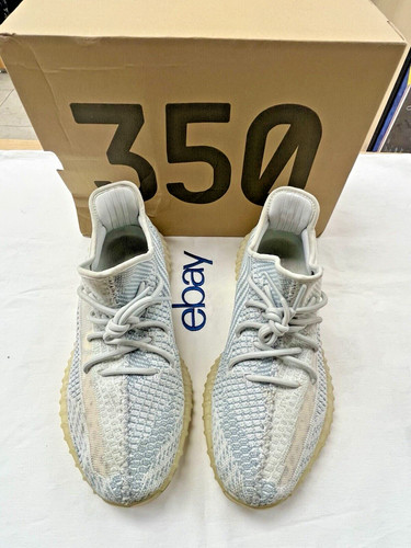 Taglia 10 Adidas Yeezy Boost 350 V2 Cloud Bianco Antiriflesso