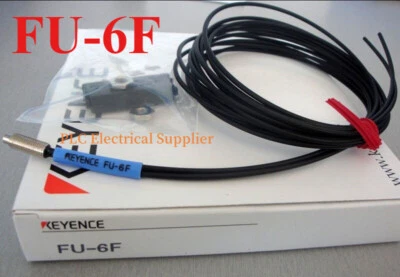 FU6F 1X New In Box Keyence FU-6F Fiber Optic Sensor Fiber Amplifier Sensor Cable - Image 1 of 3