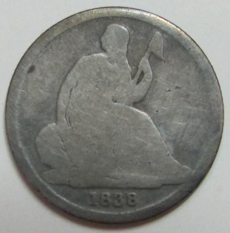 1838O Seated Liberty Silver Dime US Coin Cover