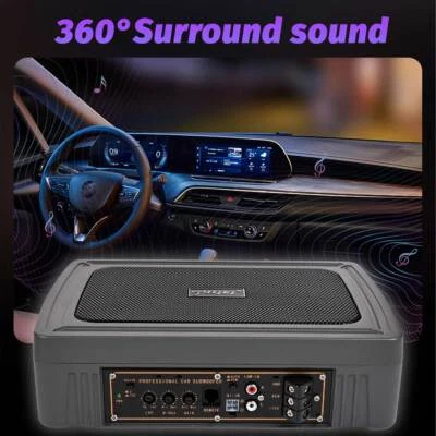 1200W Active Underseat Car Bass Box Audio Subwoofer Sub Speaker Amplifier