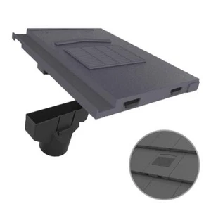 Grey Marley Modern / Mini Stonewold Non-Profile Roof Vent Tile & Pipe Adapter - Picture 1 of 6
