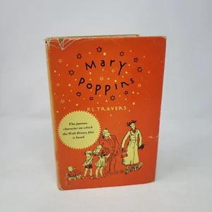 1962 Edition Mary Poppins Book by P. L. Travers Harcourt Brace HC Dust Jacket - Imagen 1 de 6