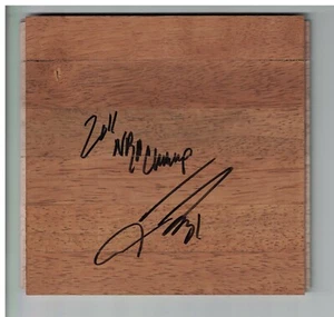 JASON TERRY AUTOGRAPHED 6X6 BASKETBALL FLOORBOARD SIGNED DALLAS MAVERICKS - Picture 1 of 1