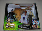 NEW STARS WARS POWER OF THE JEDI CAPTAIN TARPALS &amp; KAADU ACTION COLLECTION NIB