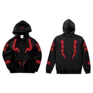 Jujutsu Kaisen Sukuna Yuji Itadori Tatoo Hoodie Black Red L Size Unisex Cosplay - Picture 1 of 3