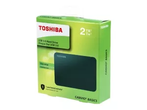 New Toshiba 2TB Canvio Basics Portable External Hard Drive USB 3.0 - Picture 1 of 2