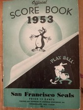 1953 SF Seals Baseball Program PCL