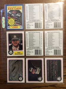 1988 Maxx Racing Myrtle Beach Card Lot of 9 Cover Checklist Var High Grade NM - Picture 1 of 2