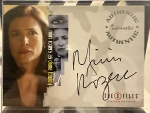 2005 INKWORKS THE X-FILES MIMI ROGERS as Diana Fowley A3 Autograph Auto Au - Picture 1 of 2