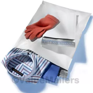 100 JE 10x13 und 12x15,5 POLY VERSANDTASCHEN UMSCHLÄGE TASCHEN - Bild 1 von 1