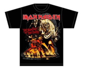 IRON MAIDEN-THE NUMBER OF THE BEAST-SHIRT-BIG PRINT-MEDIUM - Picture 1 of 1