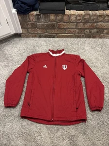 Adidas Indiana University IU Hoosiers Basketball Team Issued Puffer Jacket Small - Picture 1 of 7