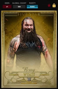 Topps Slam DIGITAL- Bray Wyatt 2017, 5 Star 500cc - Picture 1 of 1
