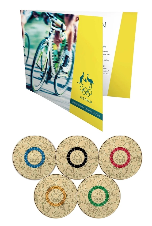 2016 Rio Olympics Games - Five Coin $2 Folder Set - Cycling - image 1 of 3