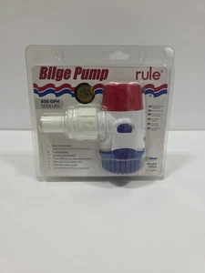 New Rule Bilge Pump 800 GPH 3028 LPH Model 20DA 12v - Bild 1 von 7