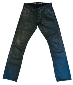 SELTENE RALPH LAUREN BLACK LABEL COATED WAX STRAIGHT HOSE JEANS GR. 28/30 - Bild 1 von 17