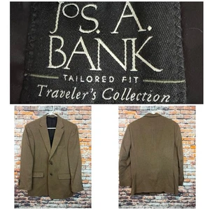 Giacca cappotto sportivo Jos A Bank sartoriale collezione viaggio capelli cammello 40 reg - Foto 1 di 13