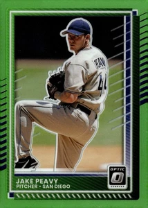 2025 Donruss #49 Jake Peavy Optic Lime Green #/149 - Picture 1 of 2