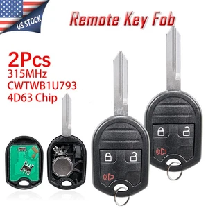 2 Replacement For 2011 2012 2013 2014 Ford F-150 F150 Remote Key Fob 3 Buttons - Picture 1 of 8