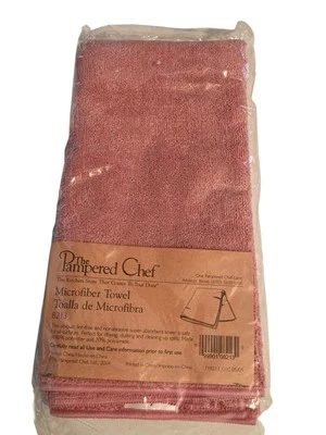 Новое из старых запасов винтажное полотенце шеф-повара из микрофибры пыльная роза для сушки пыли и т. д. - Изображение 1 из 3