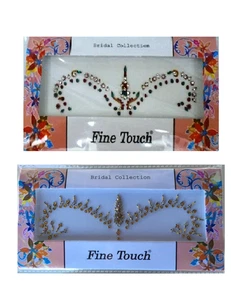 PAQUETE GRANDE DE 6 TATUAJES BINDI ARTE INDIO PEDRERÍA PALO REUTILIZABLE DIFERENTES COLORES - Imagen 1 de 12