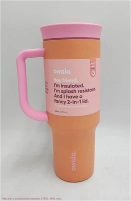Vaso de paja de acero inoxidable Owala 40 oz - Tangy Tango ¡¡LEER DESCRIPCIÓN!!! Foto 1 de 4
