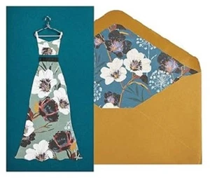 Tarjeta de felicitación de cumpleaños de lujo - vestido largo - Imagen 1 de 6