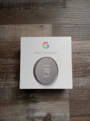 Google Nest Smart Thermostat, Charcoal - GA02081-US Brand New Sealed Box - Image 1 of 4