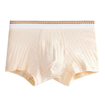 Calzoncillos boxer de algodón transpirables y cómodos ropa interior bragas para hombre Foto 1 de 4