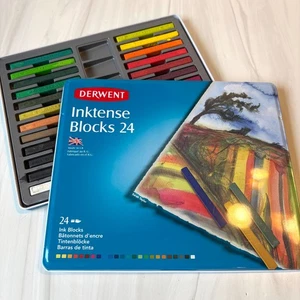 Derwent Inktense Tintenblöcke leicht gebraucht in Originaldose 24er Set - Bild 1 von 11