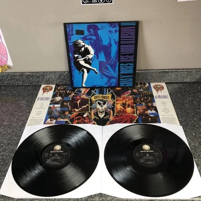 2LP VINYL GUNS N' ROSES USE YOUR ILLUSION II GEF 24420 EUROPE 1ST PRESS EX+/EX - Image 1 of 4