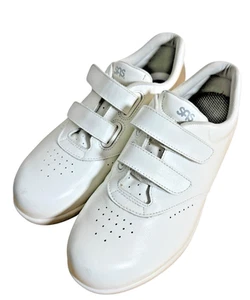 SAS Me Too Women's 8W PRE-OWNED WALKING Shoes Comfort Support TOO-WHITE EZ STRAP - Picture 1 of 11