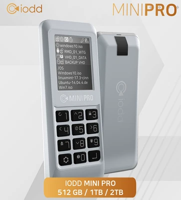 iodd MINI PRO SSD-Laufwerk mit USB-C 3.1 | sichere 256-Bit-Verschlüsselung - Bild 1 von 4