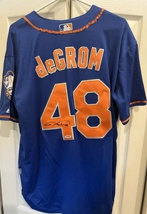 Majestic Jacob deGrom Signed Mets Size 50 Jersey PSA Certified - Picture 1 of 4