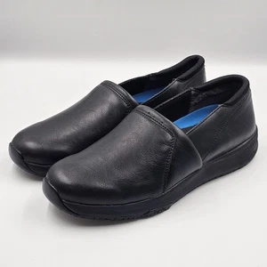 Dr. Scholls Dive In Work Oil Slip Resistant Shoes Black Size 9.5 W Very Nice - Picture 1 of 12