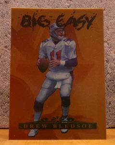 FOOTBALL CARD CHASER INSERT BIG EASY DREW BLEDSOE NEW ENGLAND PATRIOTS 1030/2000 - Picture 1 of 2