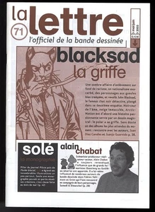 LA LETTRE DARGAUD N ° 71 BLACKSAD / GUARNIDO / CHABAT Mai / Juin 2003 - Imagen 1 de 1