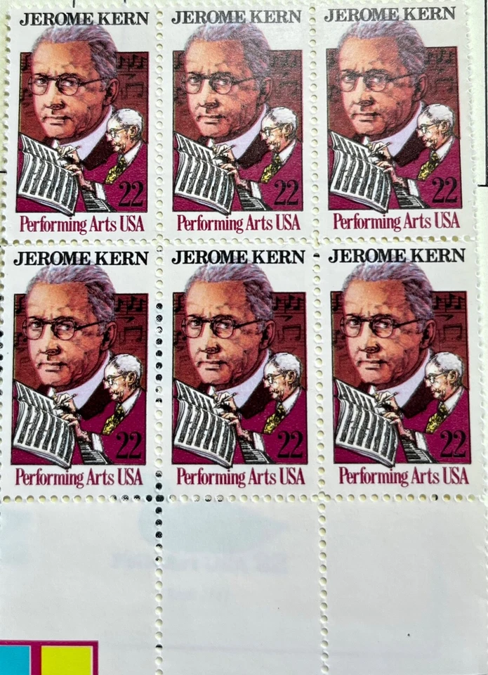 Scott #2110 - Jerome Kern Block Of 6 Stamps - MNH - 1985 - Image 1 of 1
