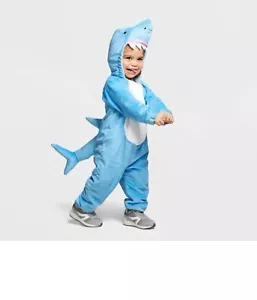 Baby Plush Shark Halloween Costume 0-6M Hyde and Eek! Boutique Blue NWT - Picture 1 of 7